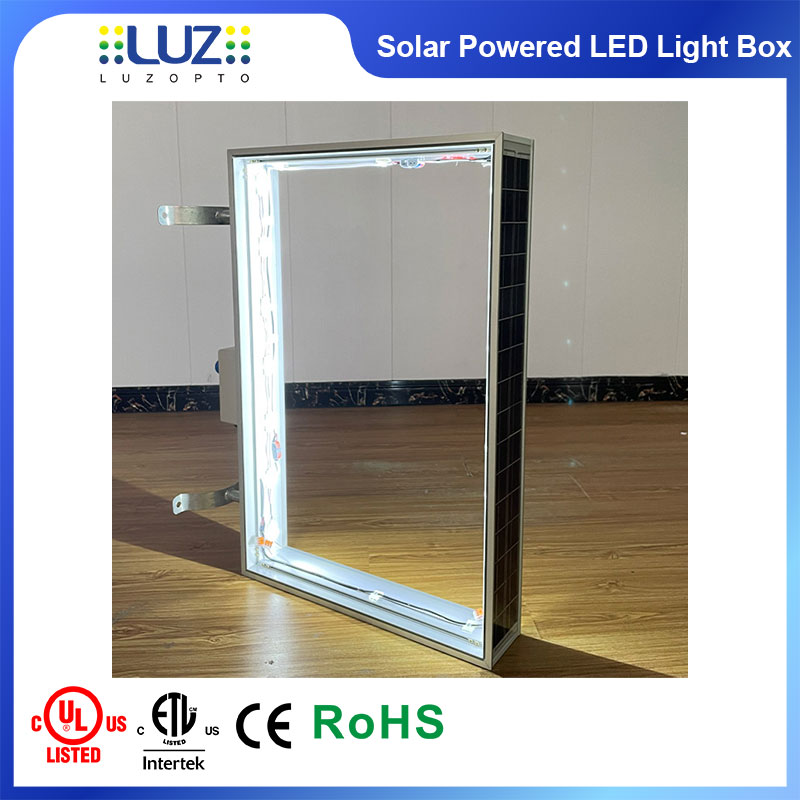 Solar Powered Light Box Advertising