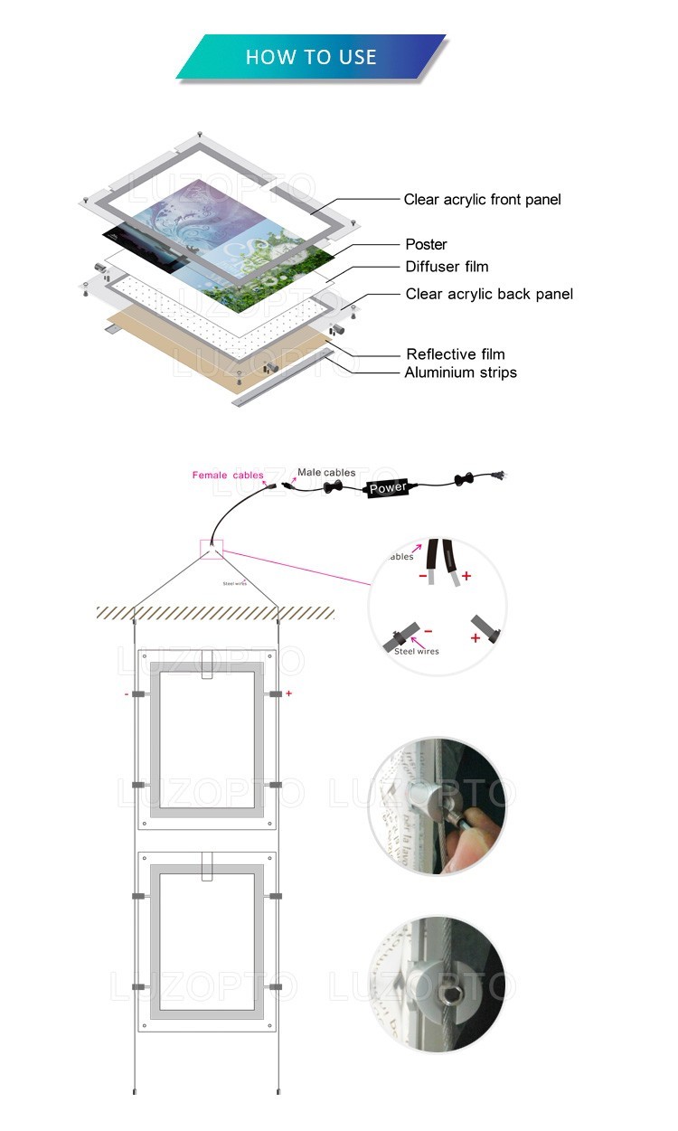 led box frame