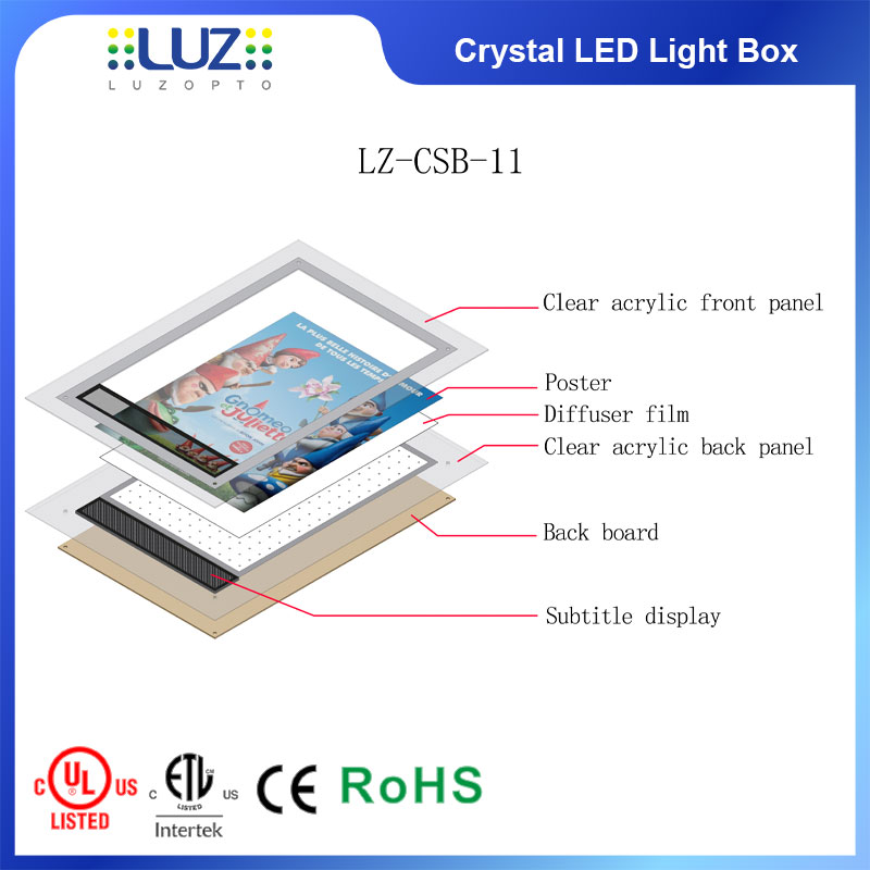 led light box for crystals