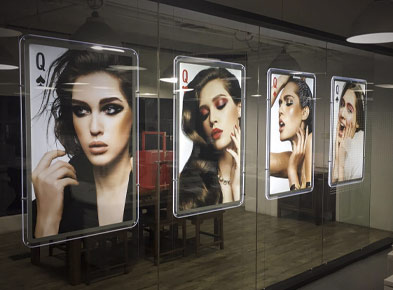 led light box display
