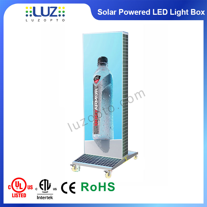 solar led light boxes sign in waterproof