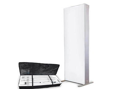 Portable Double-Sided Fabric Lightbox for Exhibitions and Retail Spaces