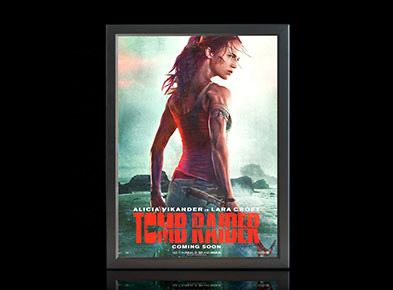 HOME THEATER LED LIGHTBOX MOVIE POSTER SNAP FRAME