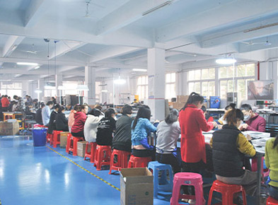 Busy Production lines of LED Lightbox
