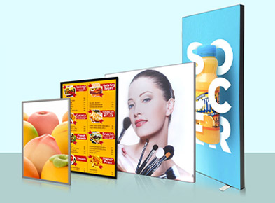 Portable Double-Sided Fabric Lightbox for Exhibitions and Retail Spaces