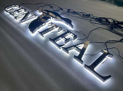 What are illuminated channel letters?