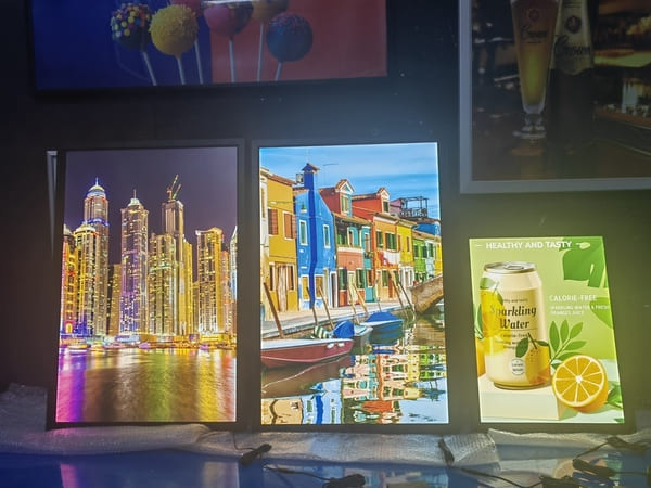custom light box frames