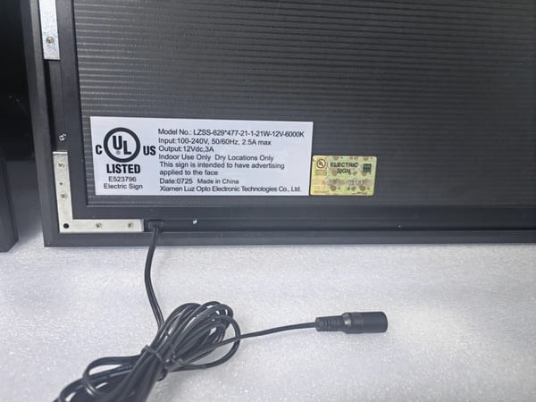 led snap frame