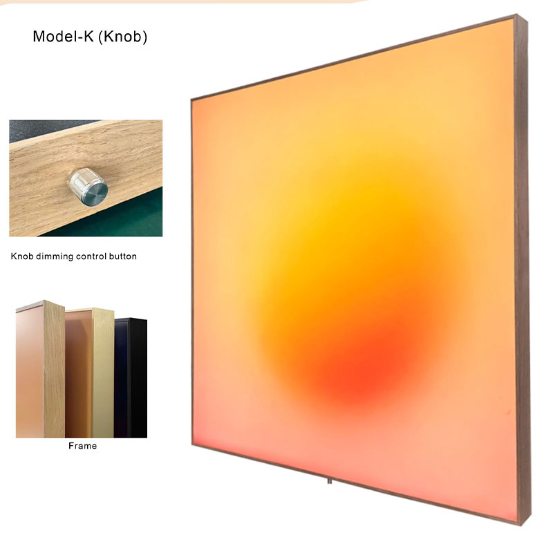 sunset gradient backlit wall panel